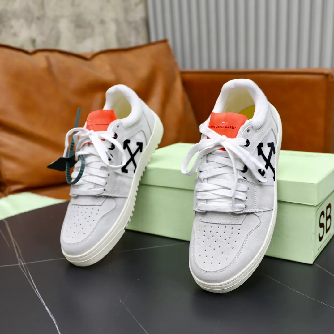 Men's shoes: 462💰💶【off-white】👫 Original one-to-one replica, high-end quality🥳The latest model has not been listed on the official website yet, the top version. Fabric: Imported original leather splicing Lining: Imported breathable mesh Outsole: Original rubber soft, light and wear-resistant Outsole Male 38-44 (customized for 45 and 46)